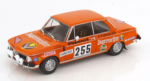 1/18 Ixo 1973 BMW 2002 #255 W. Stiller. A. Wagener Rallye Monte