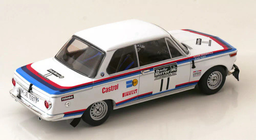 1/18 Ixo 1973 BMW 2002 #255 W. Stiller. A. Wagener Rallye Monte