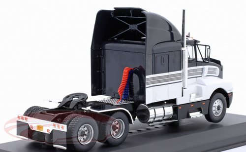 1/43 Ixo 1986 Kenworth T600 A SZM (Black & White) Car Model