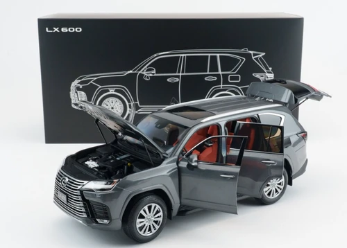 1/18 LCD Model Lexus LX600 (Grey) Full Open Diecast Car Model