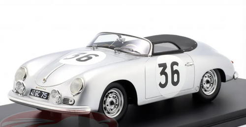 1/18 Spark Porsche 356 Speedster No.36 Le Mans 24H 1957 M. Stoline - R. Bourel Car Model