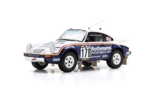 1/18 Spark Porsche 911 Carrera 3.2 4x4 (953) No.176 Winner Paris-Dakar Rally 1984 R. Megte - D. Lemoyne Car Model