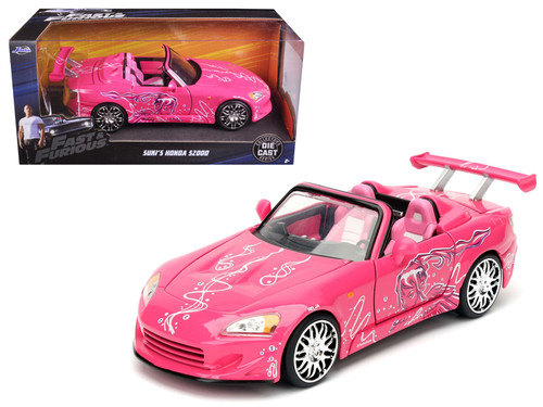 1/24 Jada Suki's 2001 Honda S2000 Pink "Fast & Furious" Movie Diecast Model Car