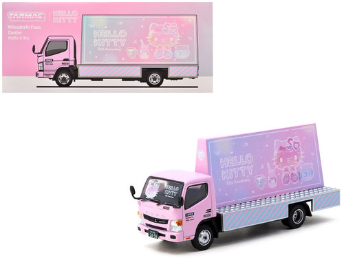 1/64 Tarmac Works Mitsubishi Fuso Canter Hello Kitty Billboard