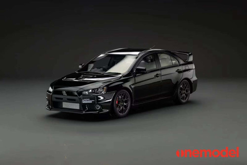 Mitsubishi Lancer Evolution X 黒 1/18 Onemodel Mitsubishi Lancer Evo X Evolution X (Black) Car