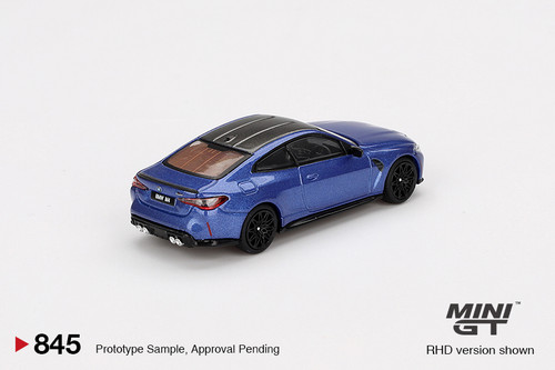 1/64 Mini GT BMW M4 (F82) (Yas Marina Blue Metallic with