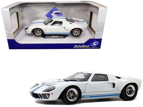 ソリド 1/18 フォードGT40 ホワイト/ブルー ソリド 1/ 18 フォード GT40 Mk.1 #19 (ホワイト/ ブルー