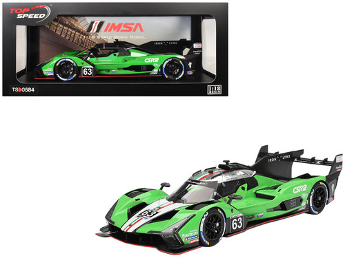 1/18 Top Speed 2024 Lamborghini SC63 #63 Iron lynx 2024 IMSA Sebring 12 Hrs Resin Car Model