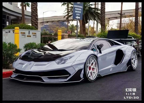 1/18 VIP Scale Models Lamborghini Aventador SVJ LB Works (Silver) Car Model Limited 30 Pieces