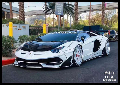 1/18 VIP Scale Models Lamborghini Aventador SVJ LB Works (Pearl