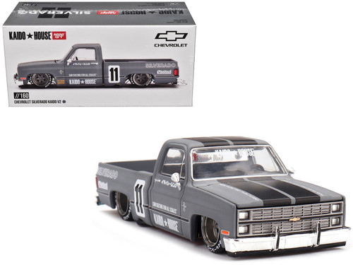 KAIDO HOUSE Chevrolet Silverado 2台セット 1/64 Kaido House & Mini GT Chevrolet Silverado KAIDO V2 (Silver