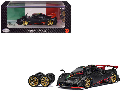 1/64 CM Model Pagani Imola (Full Dry Carbon Black with Black
