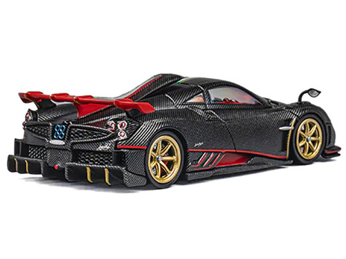 1/64 CM Model Pagani Utopia (Full Carbon Black with Italian Stipe