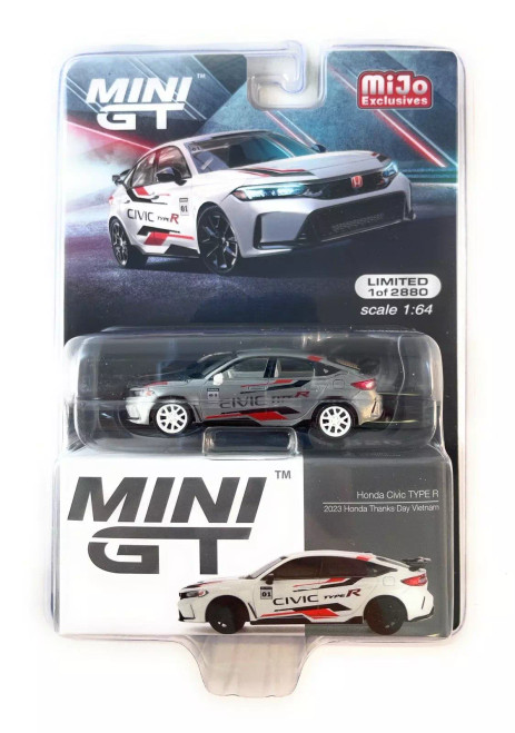 CHASE CAR 1/64 Mini GT 2023 Honda Civic Type-R 2023 Honda