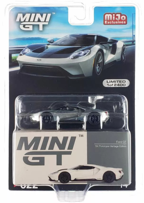 CHASE CAR 1/64 Mini GT Ford GT (Chrome Silver) Diecast Car Model