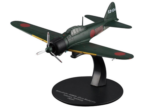 Mitsubishi A6M2B (Zero Model 21) Aircraft "Tetsuzo Iwamoto 253rd Naval Flying Group" Imperial Japanese Navy Air Service 1/72 Diecast Model by DeAgostini Mitsubishi A6M2B (Zero Model 21) Aircraft "Tetsuzo Iwamoto 253rd Naval Flying Group" Imperial Japanese Navy Air Service 1/72 Diecast Model by DeAgostini