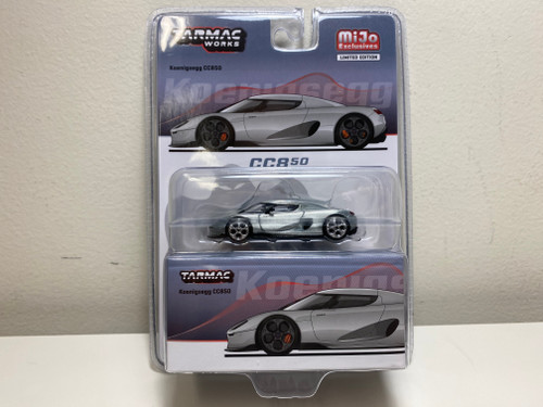 ♥ 1/64 Tarmac Works Koenigsegg CC850 (Silver) Diecast Car