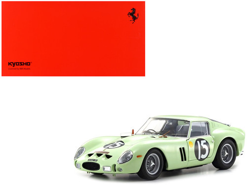 1/18 Kyosho 1962 Ferrari 250 GTO (RHD) #15 Goodwood Trophy (Green