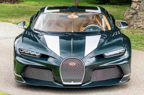 1/18 HH Model Bugatti Chiron SS (Red Carbon with Dragon Graphic