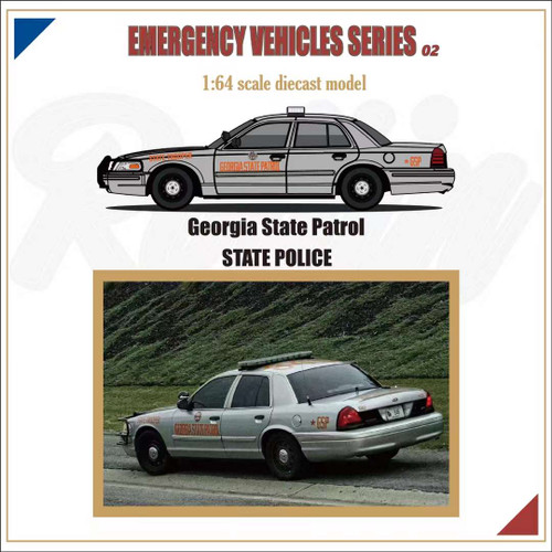 1/64 GOC Ford Crown Victoria Street Package (White) Car Model