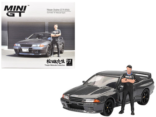 1/64 Mini GT Nissan Skyline GT-R (R32) Nismo (Gunmetal Grey