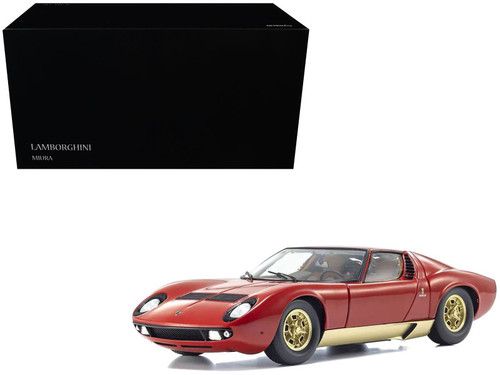 1/18 Kyosho Lamborghini Miura P400 (Red & Gold) Diecast Car Model