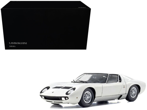 1/18 Kyosho Lamborghini Miura P400 (White & Silver) Diecast Car