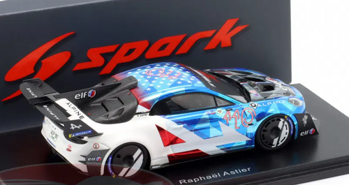 1/43 Spark 2023 Alpine A110 GT4 Evo #110 3rd Pikes Peak 2023 Raphaël Astier Car Model