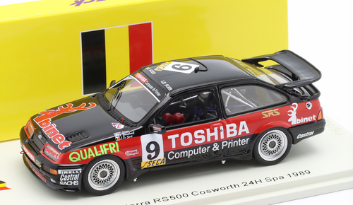 1/43 Spark Ford Sierra RS500 Cosworth No.9 24H Spa 1989 K. Bornebusch - L. de Sordi - P. Slaus Car Model
