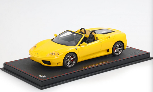 1/18 BBR Ferrari 360 Modena Spider with Challenge Rear Grille (Modena Yellow) Car Model Limited 12 Pieces