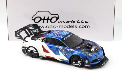 1/18 OTTO 2024 Alpine A110 GT4 Evo Blue Alpine Esports Series Car