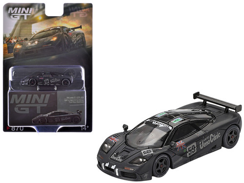 1/64 Mini GT 1995 McLaren F1 GTR #59 Le Mans 24Hr Winner Post-Race Weathered Diecast Car Model