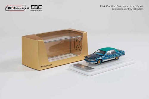 1/64 GOC & MK Miniatures Cadillac Fleetwood Lowrider (Purple