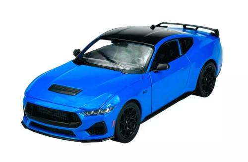 1/24 Welly 2024 Ford Mustang GT (Blue Metallic) Diecast Car Model