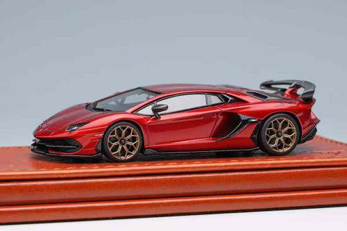 1/64 Makeup 2018 Lamborghini Aventador SVJ (Rosso Effesto Red) Car