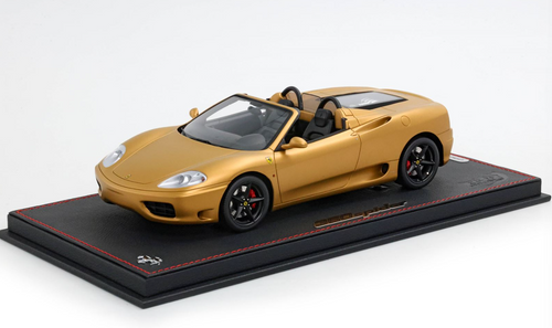 1/18 BBR Ferrari 360 Modena Spider with Rear Grille Challenge (Matte Gold) Car Model