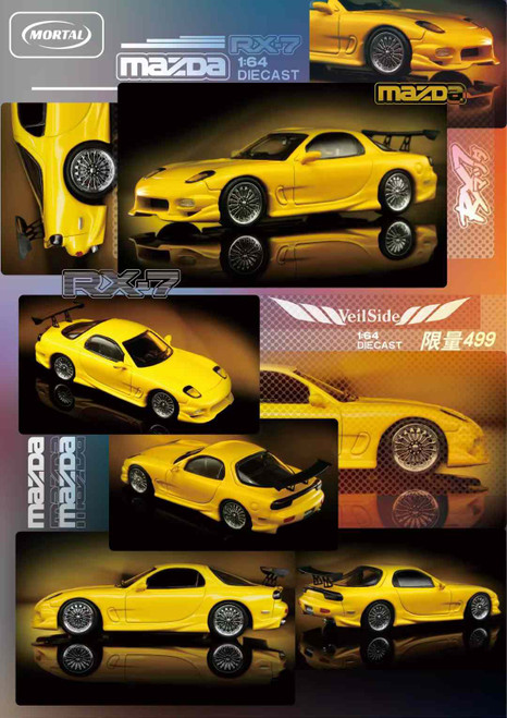 1/18 AUTOart Mazda Savanna RX-7 RX7 (Yellow) Diecast Car Model