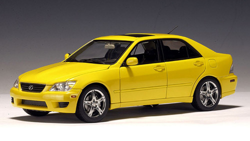 1/18 AUTOart 2000 Lexus IS300 (Yellow) Full Open Diecast Car Model