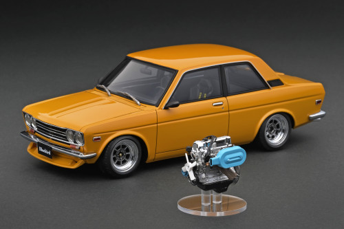 ミニカー Datsun Bluebird510 1/18 1/18 Ignition Model Datsun Bluebird (510) White/Red #46