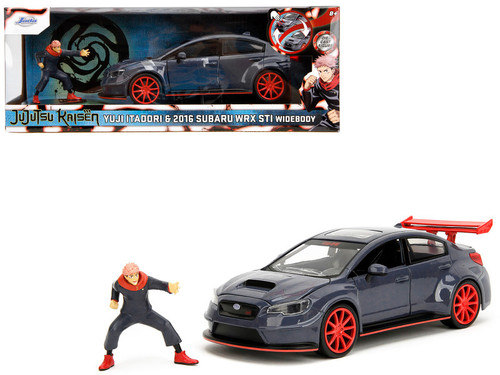 SHO 2016 Subaru WRX STI Widebody Dark Blue and Yuji Itadori Diecast