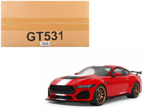 1/18 GT Spirit 2025 Ford Shelby Mustang Supersnake (Race Red) Car Model