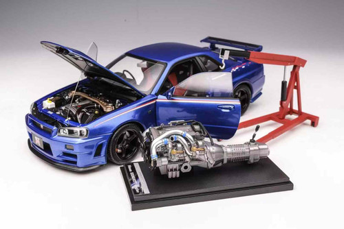 エンジニアリング 1/18 Motorhelix Nissan Skyline GT-R GTR R34 Nismo Customized