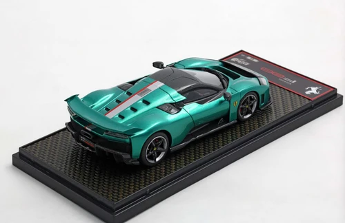 1/43 BBR Ferrari F80 Optional Carbon (Green Jewel with Two-Tone Carbon & Silver Rims) Car Model Limited 40 Pieces