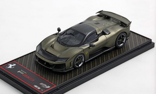 1/43 BBR Ferrari F80 Optional Carbon (Verde Masoni Opaco Green with Two-Tone Carbon & Silver Rims) Car Model