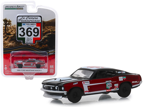 1969 Ford Mustang Mach 1 #369 (Rally Mexico 2017) "La Carrera Panamericana" Series 1 1/64 Diecast Model Car by Greenlight
