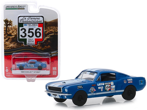 1965 Ford Mustang Shelby GT350 #356 (Rally Mexico 2014) "La Carrera Panamericana" Series 1 1/64 Diecast Model Car by Greenlight