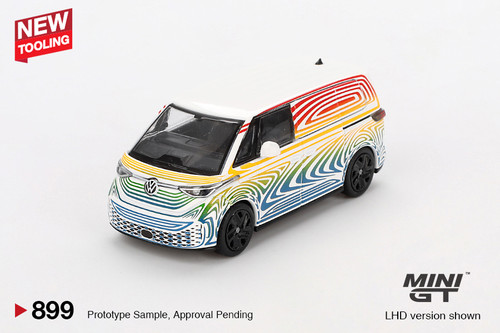 Volkswagen Miniature Collection 1/64 未開封 1/64 Mini GT Volkswagen ID. Buzz Prototype Rainbow Diecast Car