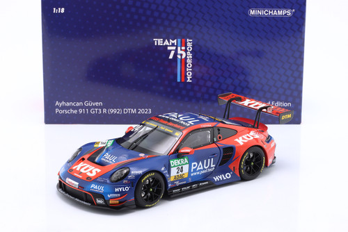 1/18 Minichamps 2023 Porsche 911 GT3 R #24 DTM KÜS Team75 Bernhard