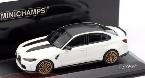 1/43 Minichamps 2023 BMW M3 CS G80 (Matte White) Car Model