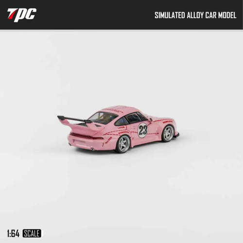 1/64 Poprace Porsche 911 930 Pink Pig #23 Diecast Car Model